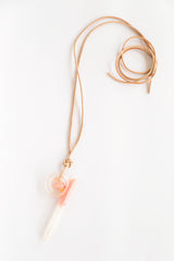 Pink Squirrel Whistle Necklace