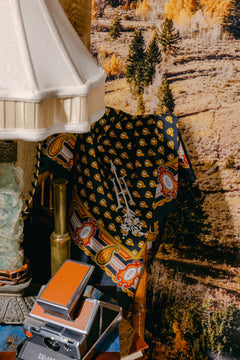 Paisley Bandana in a home setting