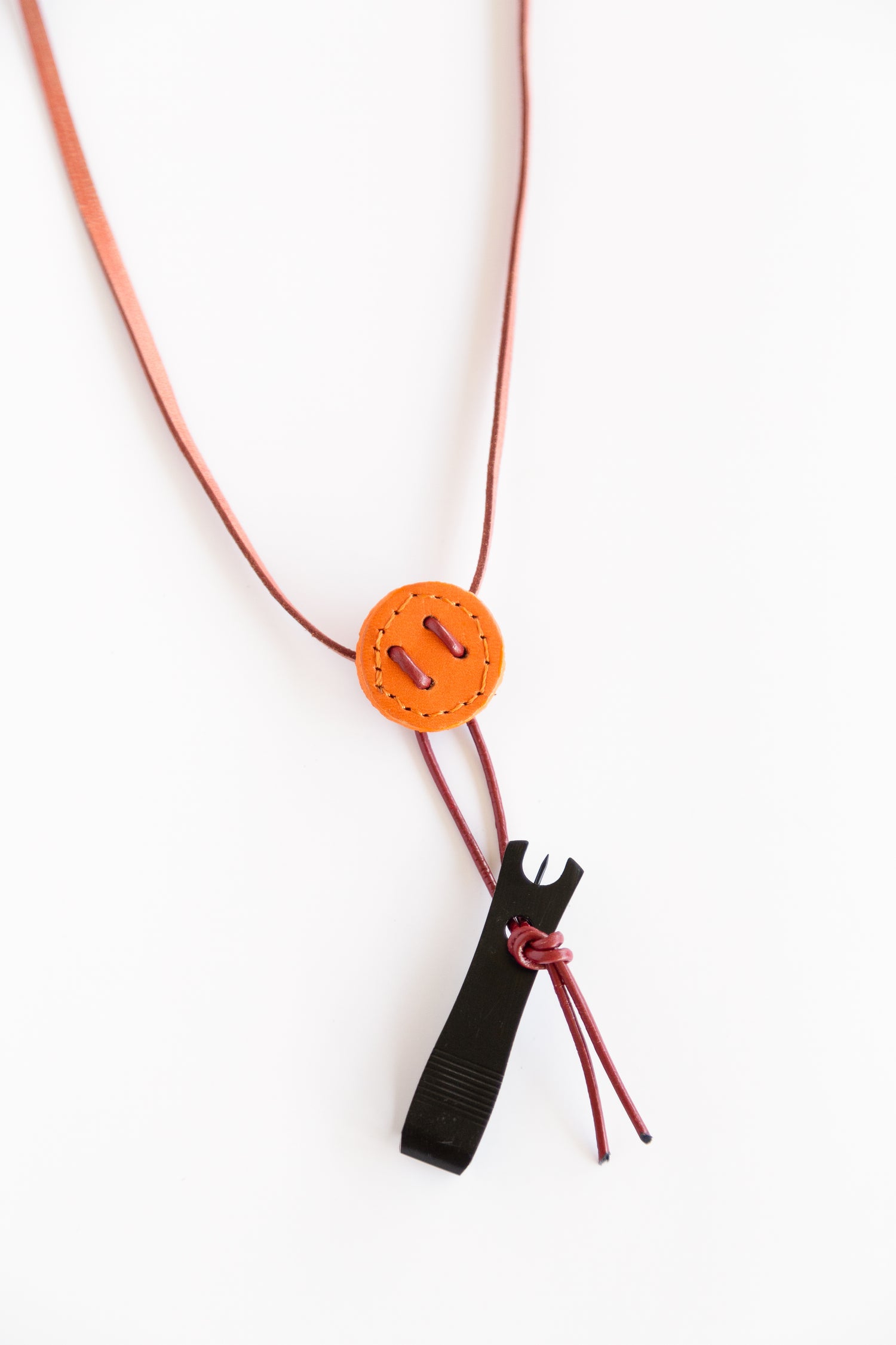 Burnt Orange Nippers Necklace