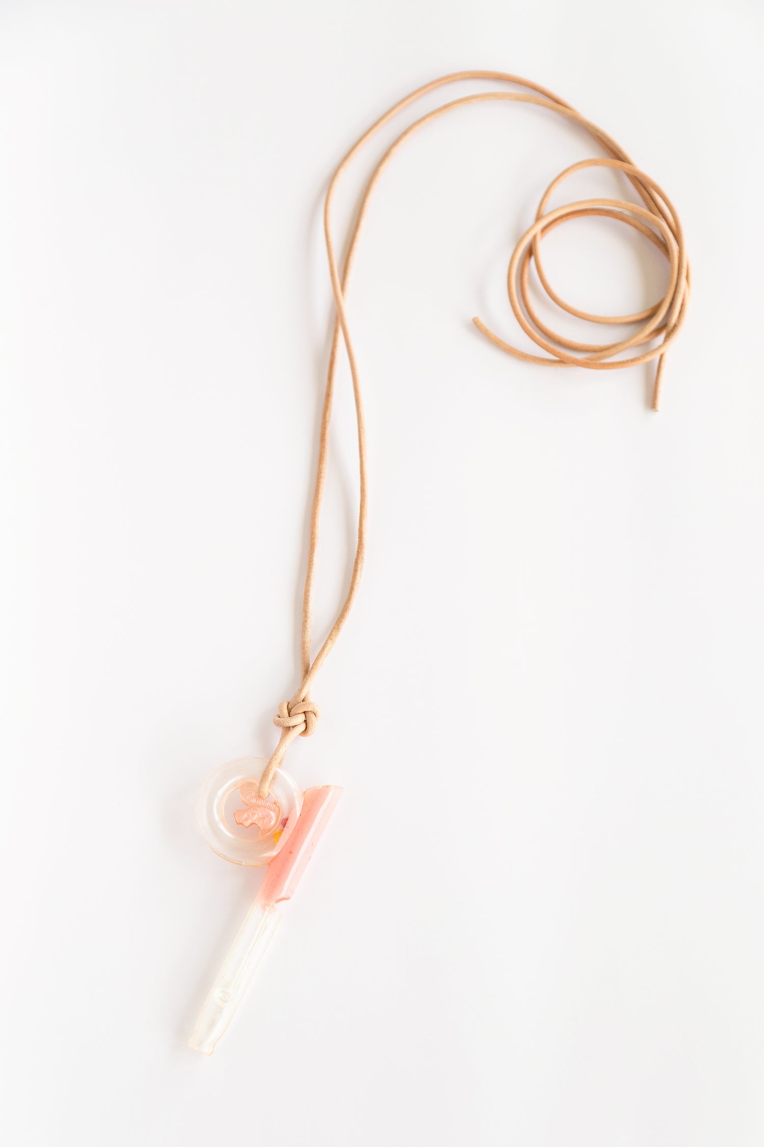 Pink Squirrel Whistle Necklace