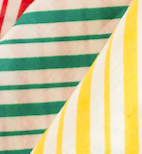 Yellow, Red, Green, and Blue Striped Bandana